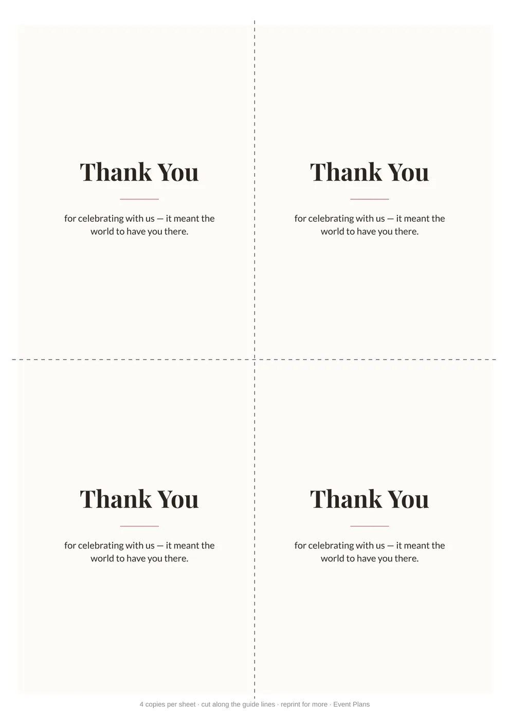 Thank you cards